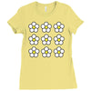 small daisies floral Ladies Fitted T-Shirt