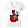 POP CORN DEAD Women's V-Neck T-Shirt