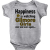 happiness is watching gilmore girls Baby Bodysuit