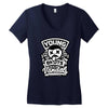 young Women's V-Neck T-Shirt