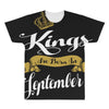 kings are born in september All Over Men's T-shirt
