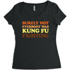 Surely Not Everybody Was Kung Fu Fighting Women's Triblend Scoop T-shirt