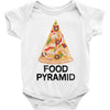 pizza lover's food pyramid Baby Bodysuit
