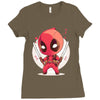 deadpool Ladies Fitted T-Shirt