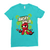 angry ninja and co Ladies Fitted T-Shirt