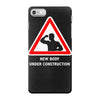body under construction road sign iPhone 7 Case