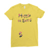 Muggle On Board Floral Ladies Fitted T-Shirt
