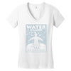 water is sacred no pipelines Women's V-Neck T-Shirt