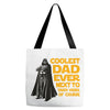 Coolest Dad Ever Next to Darth Vader of Course Tote Bags