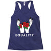 equality white Racerback Tank