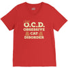 i have o.c.d obsessive cat disorder V-Neck Tee