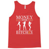 money over bitches graphic Tank Top