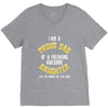 I'm A Proud Dad Of A Freaking Awesome daughter V-Neck Tee
