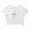 i can't keep calm because i have anxiety Crop Top