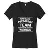 official drinking team 'merica Women's V-Neck T-Shirt