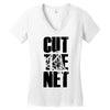 cut the net Women's V-Neck T-Shirt