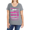 quens are born in may Ladies Curvy T-Shirt