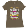 i am a january women Ladies Fitted T-Shirt