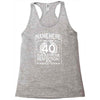 40th birthday Racerback Tank