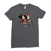 biking down main street Ladies Fitted T-Shirt