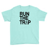 run the trap mens trap music t shirt dope swag hipster flosstradamus t Youth Tee