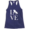 horse love Racerback Tank