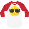 Lemon with Glasses 3/4 Sleeve Shirt