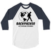 Backpacker Let's Explore The World 3/4 Sleeve Shirt