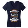 Super Cool Aunt Of A Freaking Awesome Niece Women's V-Neck T-Shirt