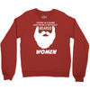 people without beard Crewneck Sweatshirt