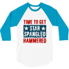 star spangled hammered 3/4 Sleeve Shirt