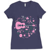 pop heart Ladies Fitted T-Shirt