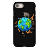 animal polygon around the planet iPhone 8