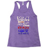 she is a crazy nurse Racerback Tank