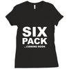 six pack coming soon mens Ladies Fitted T-Shirt