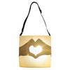 Heart Adjustable Strap Totes