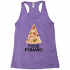 pizza lover's food pyramid Racerback Tank