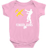 finger guns batle royal gaming Baby Bodysuit