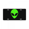 uomo alieno ufo stampa verde fluo divertente mitiche License Plate