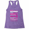 quens are born in november Racerback Tank