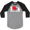 ladies i love michigan craft beer 3/4 Sleeve Shirt