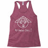 rude offensive racist Racerback Tank