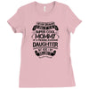 Super Cool Mommy Of A Freaking Awesome Daughter Ladies Fitted T-Shirt