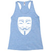 anonymous mask Racerback Tank