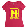 drop yours Women's Triblend Scoop T-shirt