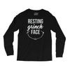 resting grinch face Long Sleeve Shirts
