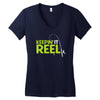 keepin' it reel Women's V-Neck T-Shirt