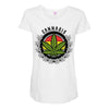 cannabis Maternity Scoop Neck T-shirt