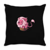 lion in a box Throw Pillow