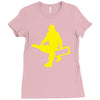 sasquatch guitar gear  funny bigfoot yeti comic monster retro Ladies Fitted T-Shirt